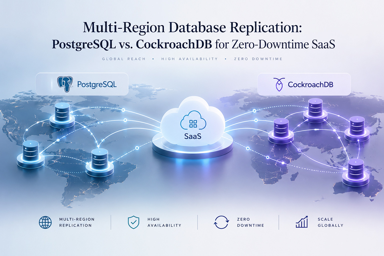 Multi-Region Database Replication: PostgreSQL vs. CockroachDB for Zero-Downtime SaaS